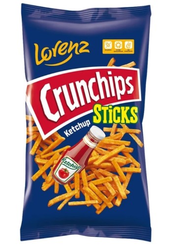 Crunchips Sticks Chipsy s príchuťou kečupu 70 g