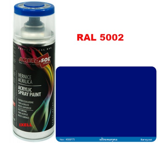 RAL 5002 AKRYLOVÝ LAK SPREJ modrý LESK 1233