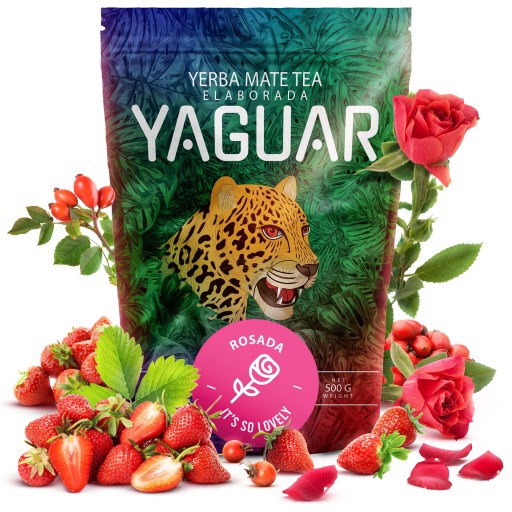 Yerba Mate Yaguar Rosada Divoká ruža 0,5kg 500g