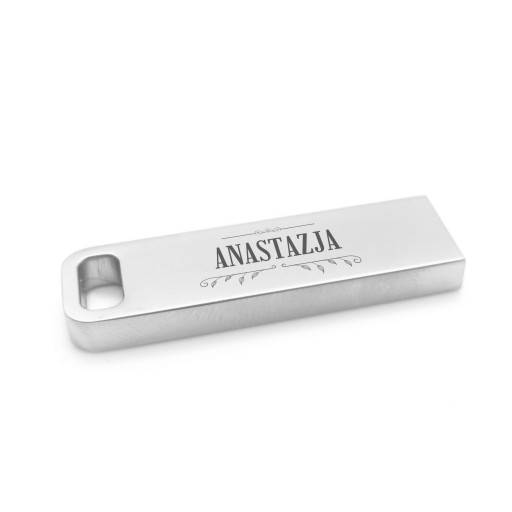 Mini RECTANGLE kovový prívesok 8 GB USB 2.0 + GRAVÍROVANIE MENA ZA DARČEK