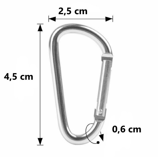 SURVIVAL EDC KARABÍNA SHAKEL ČIERNA