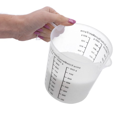 Kuchynská odmerka, džbán, pohár s váhou, rúčka, odmerka, kuchynské odmerky, 1l