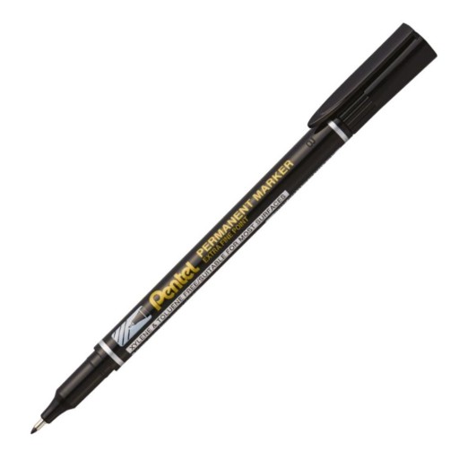 VODEODOLNÝ POPISOVAČ Pentel NF450 Čierny tenký