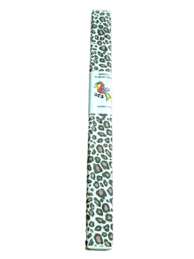 Krčený, vzorovaný hodvábny papier 200 x 50, vzor geparda