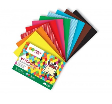 VÝREZOVÝ PAPIER FARBA A5 HAPPY COLOR 10 ARK 100G