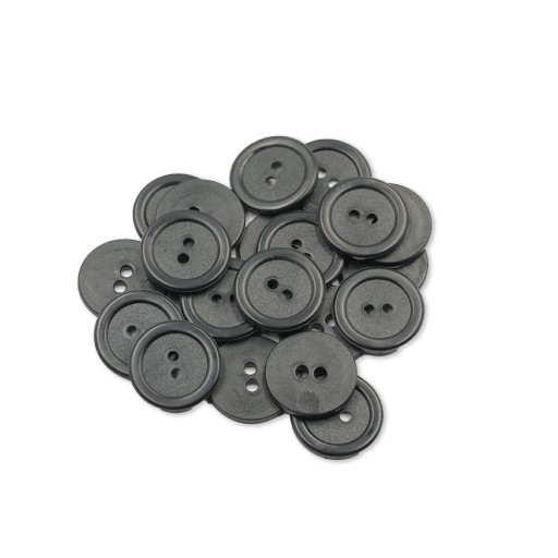 Gombíky 20mm/250ks čierne, 32 ráfik