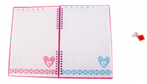 VEĽKÝ ZÁPISNÍK ZATVORENÝ NA VISNÝ ZÁMOK, RÔZNE FARBY