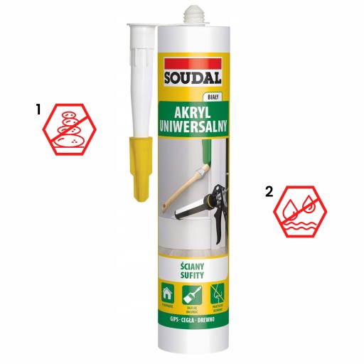 AKRYLOVÝ UNIVERZÁLNY TESNENIE BIELY SOUDAL 280 ml