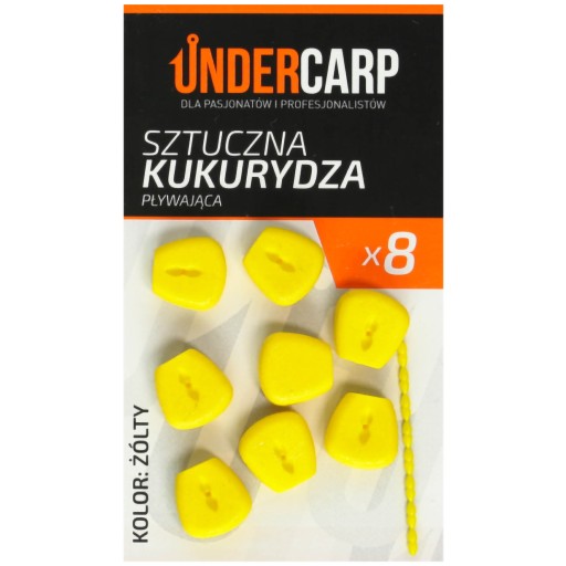 Umelá kukurica pod kaprom plávajúca žltá návnada