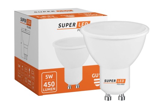 GU10 5W 2835 LED žiarovka, studená farba