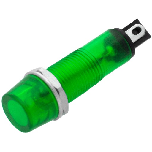 INDIKÁTOR KONTROLKA ZELENÁ LED 9MM 230V NEÓNOVÁ LAMPA