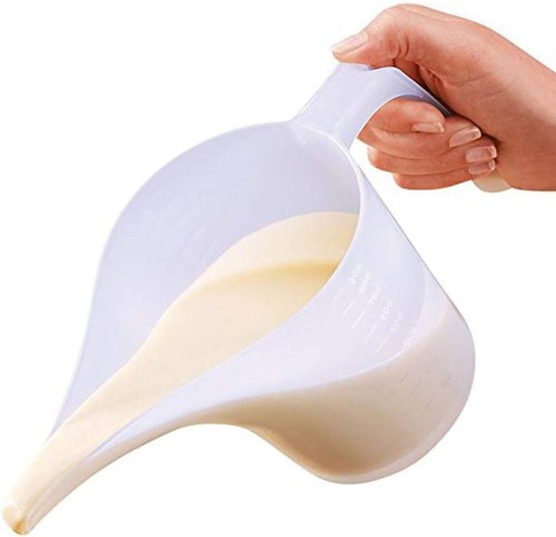 Plastový pohár, džbán s uškom, odmerka, 1000 ml