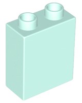 LEGO DUPLO 76371 TEHLA 1x2x2 svetlá aqua NOVINKA (10g)