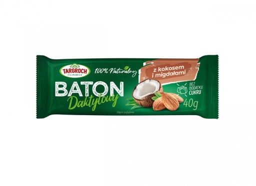 DATĽOVÁ TYČINA S KOKOSOM A MANDĽAMI 40g CIEĽ