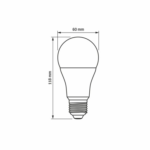 Videx LED žiarovka 12W E27 1180lm, teplá farba
