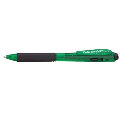 Pentel K437CR gélové pero 0,7 mm WOW zelené