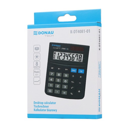 DONAU TECH kancelárska kalkulačka 8 miestna 134x104x17mm
