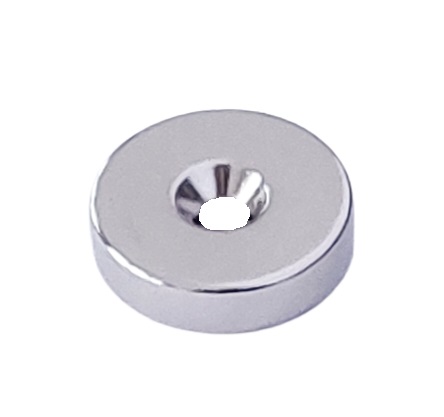 10 x Neodymový prstencový magnet 12-7/3,5x3 N38
