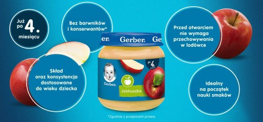 Gerber Jablkový dezert po 4 mesiacoch 125g