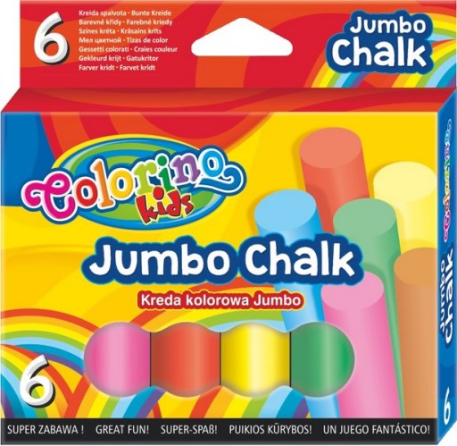 COLORINO FAREBNÁ CHALK JUMBO 6 FARIEB V KRABIČKE
