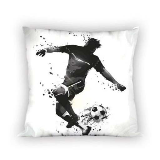 Bavlnená obliečka na vankúš 40x40 pre dieťa, Futbalista, Futbal, na zips