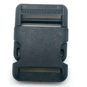 Plastová pracka 40mm Spona 5ks Čierna