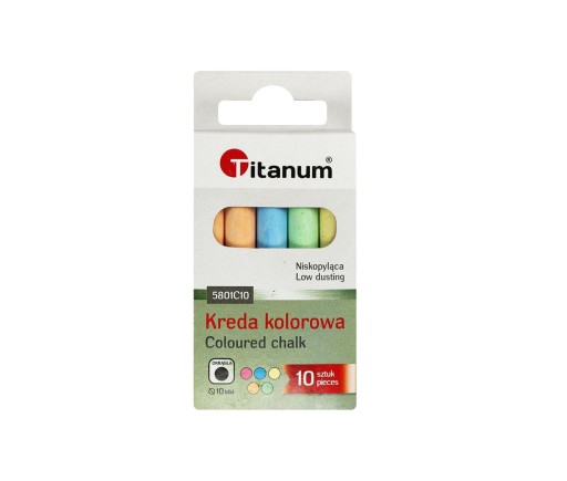 Farebná školská krieda 10 ks
