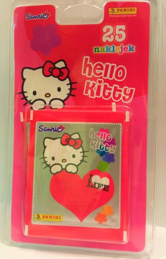 SADA NÁLEPKOV HELLO KITTY BLISTER SET 5 BALENÍ 25 KS.