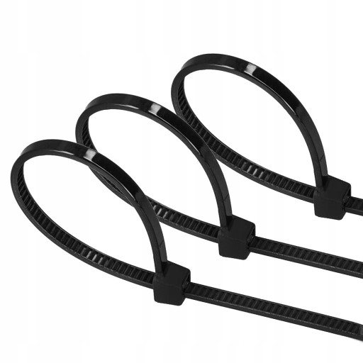 CLAMPS sťahovacie pásky súprava čiernych sťahovacích pások 3,6x200mm x100