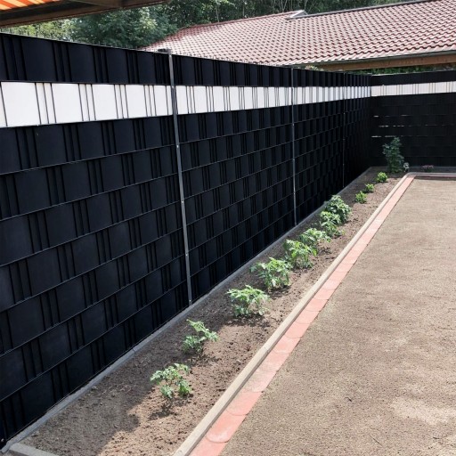 SVORKY NA PLOTOVÚ PÁSKU ČIERNY PLOTOVÝ KRYT 19cm 24 KS