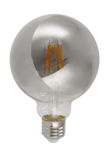 E27 LED žiarovka 4W 200lm 2200K Filament Smoke G95 Warm Color