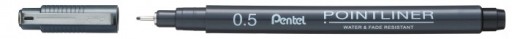 Pentel Pointliner 0,5 čierny