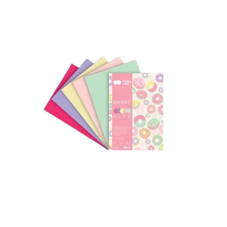 Deco SWEET blok 170 g/m2 A4 20 listov 5 farieb Happy Color