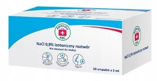Fyziologický roztok 0,9% NaCl 50amp x 5ml ABC