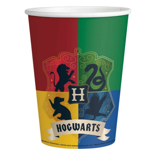Harry Potter papierové poháriky 250 ml / 8 ks.