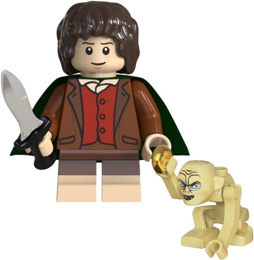 BLOCKS FRODO A GLLUM SMEAGOL PÁN PRSTENOV POSTAVA HOBITA