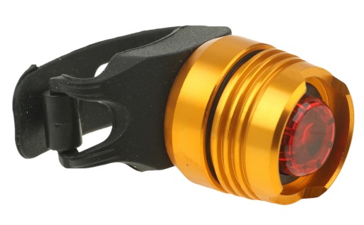 ORANŽOVÁ KOVOVÁ LAMPA NA BICYKEL