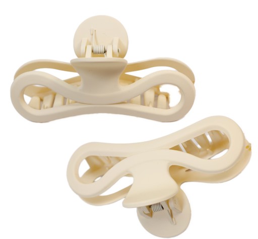Veľká spona do vlasov čeľusťová spona MATTE light CRAB