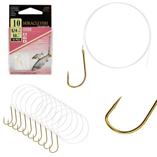 Háčiky SODE TIED, READY náväzce, 10 ks, veľkosť 10