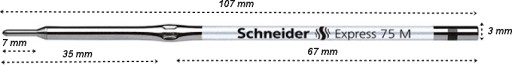 NÁPLŇ STRIEBORNÉHO KOVOVÉHO GUĽOVÉHO PUPU 75 M_SCHNEIDER