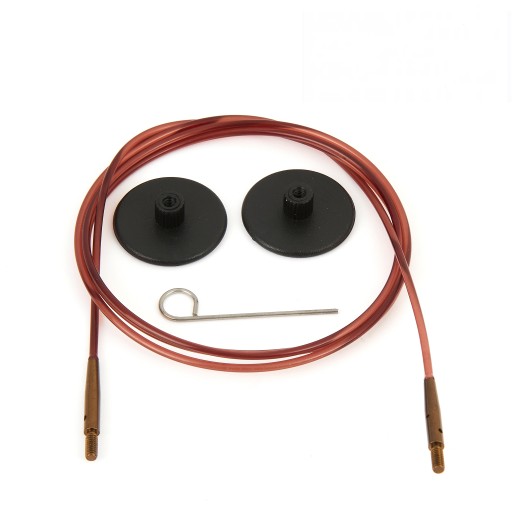 Hnedá pletacia šnúra KNITPRO 100 cm