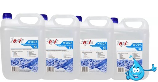 Popis demineralizovaná voda 5 l