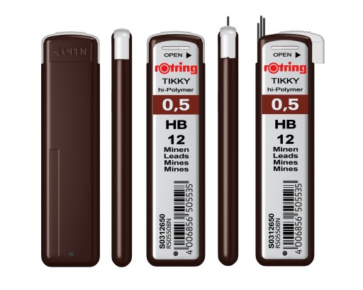 Tuhy Rotring Tikky 0,5 mm HB S0312650