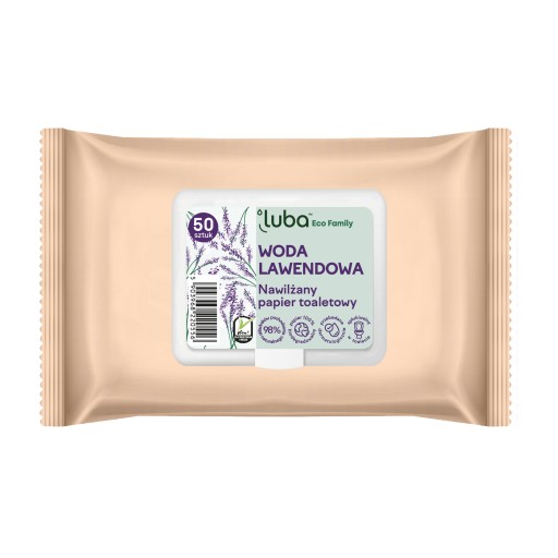 Luba ECO Family vlhčený toaletný papier s LEVANDUĽOVOU VODOU, pop-up verzia