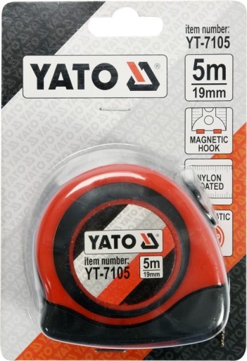 YATO MAGNETICKÉ ZROVNANÉ MEASURE MEASURE NYLON 5M YT-7105