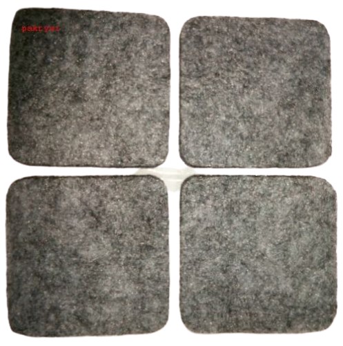 Plstené podložky pod nábytok, stoličky, taburetky, VEĽKÉ sivé štvorce 4 cm x 4 cm