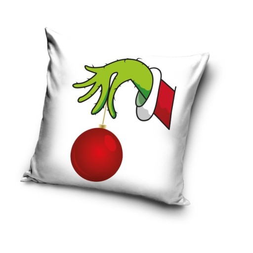 VIANOČNÝ VANKÚŠEK 40 x 40 cm GRINCH VESELÉ VIANOČNÉ CHYTKO