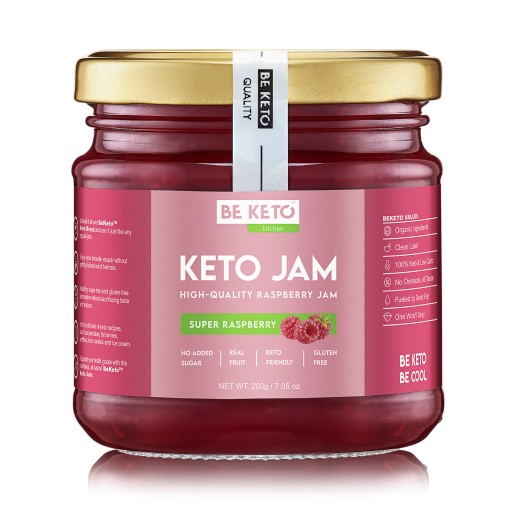 BeKeto Super Malinový Keto Džem 200g BEZ CUKRU