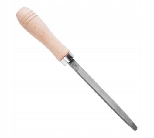 TROJUHOLNÍKOVÝ PILNÍK 150 mm REŤAZ Č. 2 DREVENÁ RÚČKA RICHMANN C4982