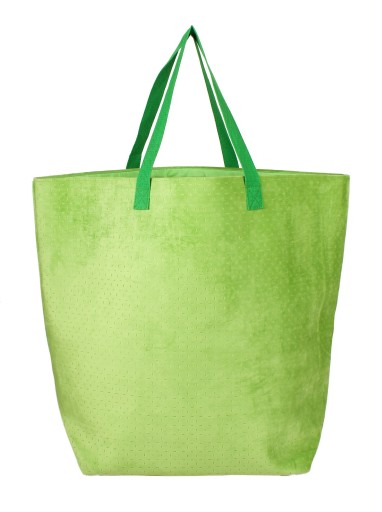 ZELENÁ VELVETOVÁ TAŠKA NA PRÁDLO XXL 70x25x55/80v cm